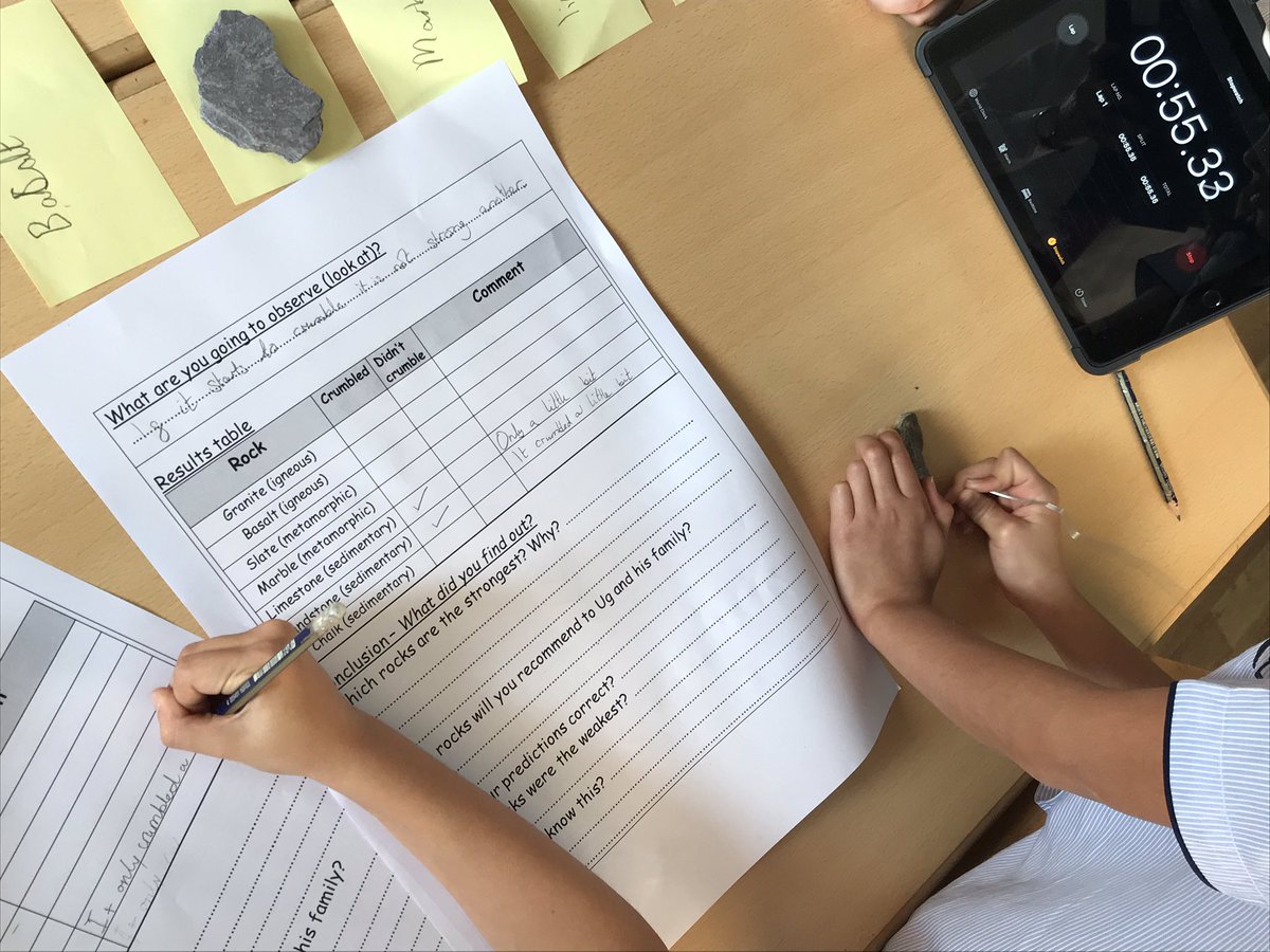JESSjumeirahYR3's tweet photo. Testing the durability of different rock types to help Ug decide on the best material to build his new stone house from! Science ROCKS! 😃 #JESSJumScience #JESSJumRealLifeLearning #science #rocks #sciencerocks https://t.co/WENvVoTkM2