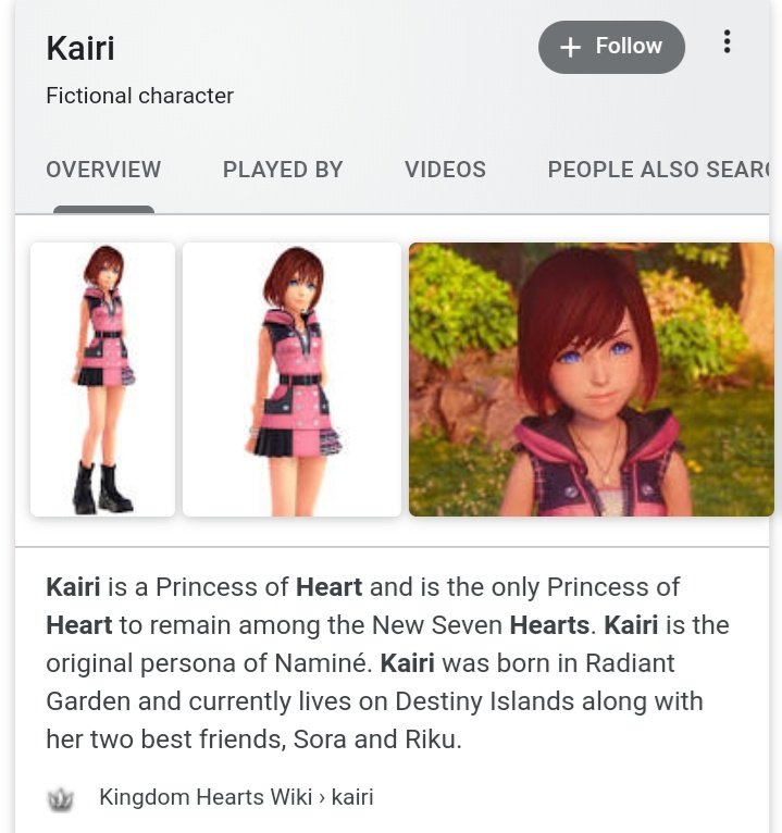 | even tho namine is my fav, kairi IS an actual princess so,, 👀