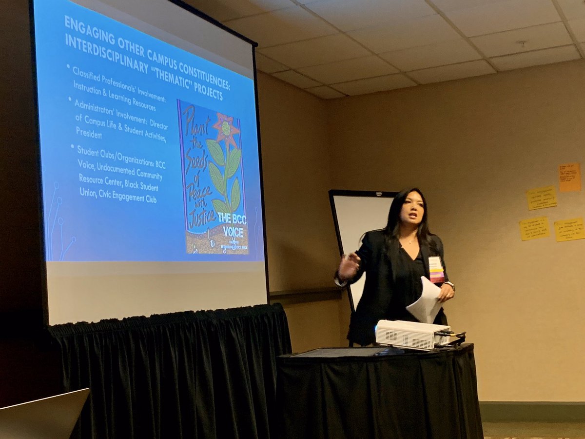 💜these collaborations with Engaged Leaders in #highereducation !  @FoothillPrez &amp; <a href="/CC4Democracy/">Community Colleges for Democracy</a>, looking forward to our next panel/workshop presentation!  TY to <a href="/ccleague/">Community College League of California</a> for including our session as <a href="/CalCommColleges/">California Community Colleges</a> need to engage the 2020 Election and Census!