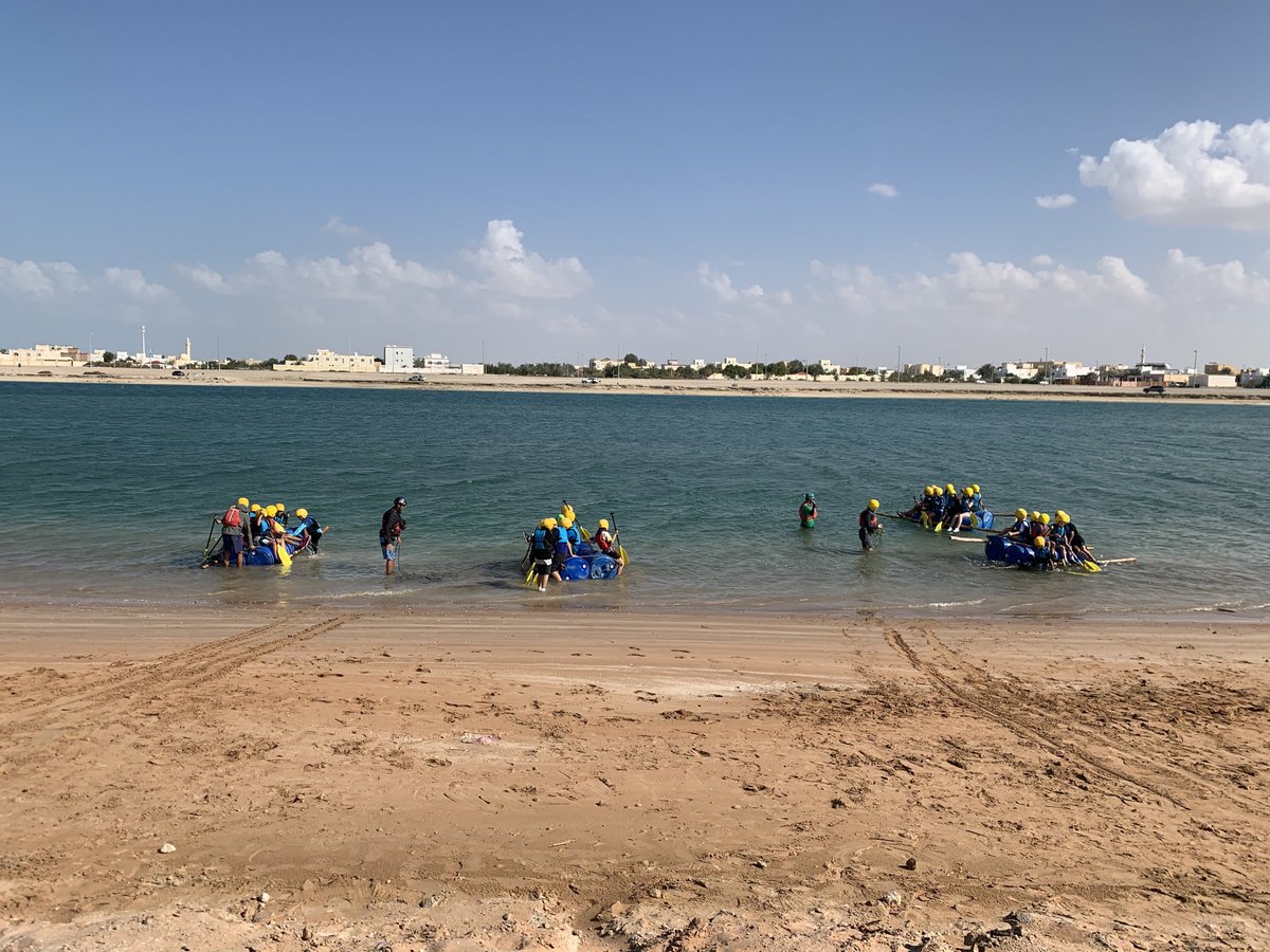 Field trip fun - raft building! #ACSAbuDhabi