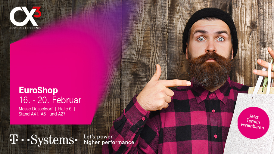 Customer Experience:  T-Systems präsentiert innovative Lösungen für den Einzelhandel auf der EuroShop 2020