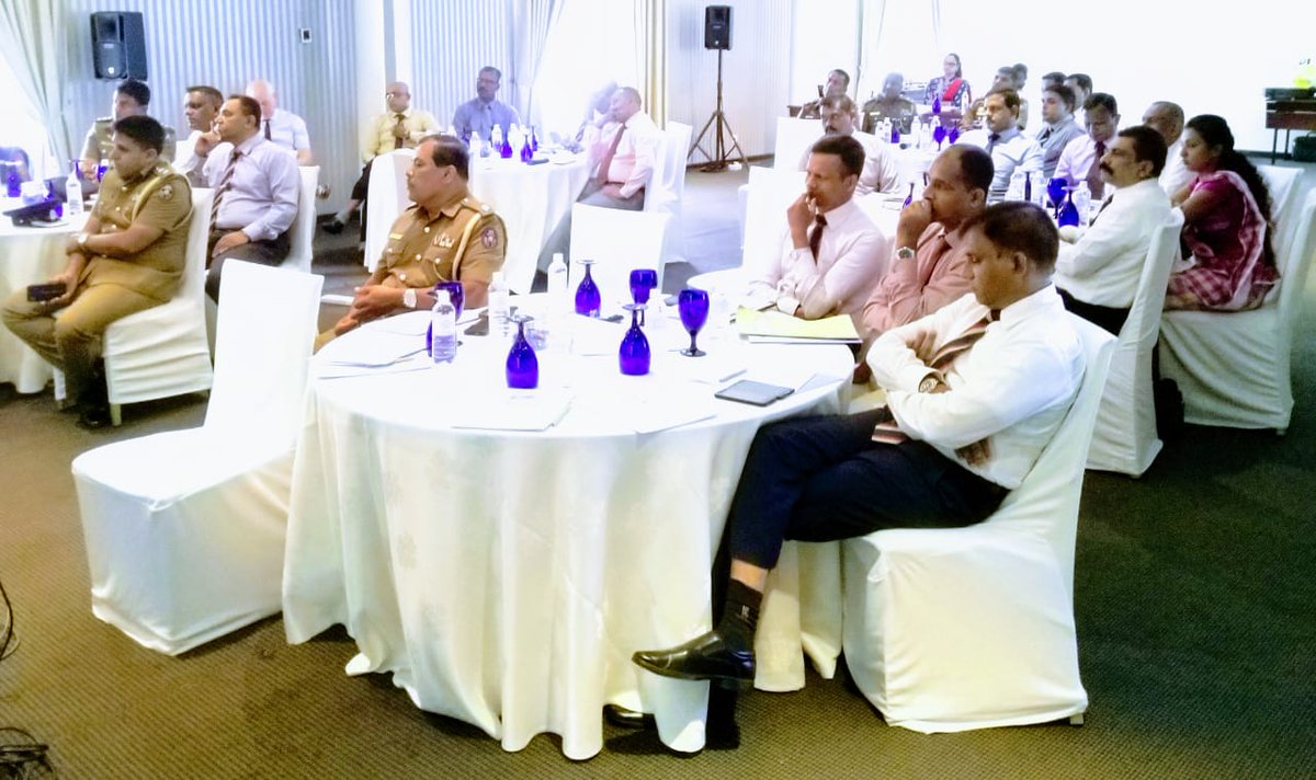 Absiinfo's tweet photo. Opening First 5-day Training-of-Trainers (#ToT) Workshop on #TIP training #Toolkit for the #National_Police_Academy of #SriLanka 🇱🇰 - Inauguration ceremony addressed by Mr. Bing Crosby from #British_High_Commission_Colombo and Mr. Sisira Kumara, #DIG_LK_Police
Funded by @UKCSSF https://t.co/bfKr4qydc8