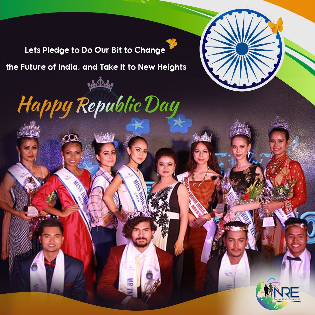 PageantIndia's tweet image. Taking India to a new height is possible only if the hands of all people join together. Courage to show your part to make India proud of!
Participate in National Pageant India-2020!
Wishing You A Happy Republic Day!
#happyrepublicday #pageant #india #nationalpageant