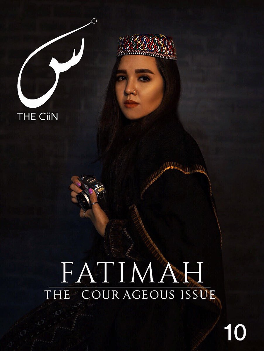 _ As a photographer,I always take pictures of other people but never being on a cover before; such a sweet surprise!
I really love this artist portrait took by B.Mostofi, I can see the pain and power in my face. my interview with Jameel Arif here 👉🏻Link: theciin.com/people/fatimah…