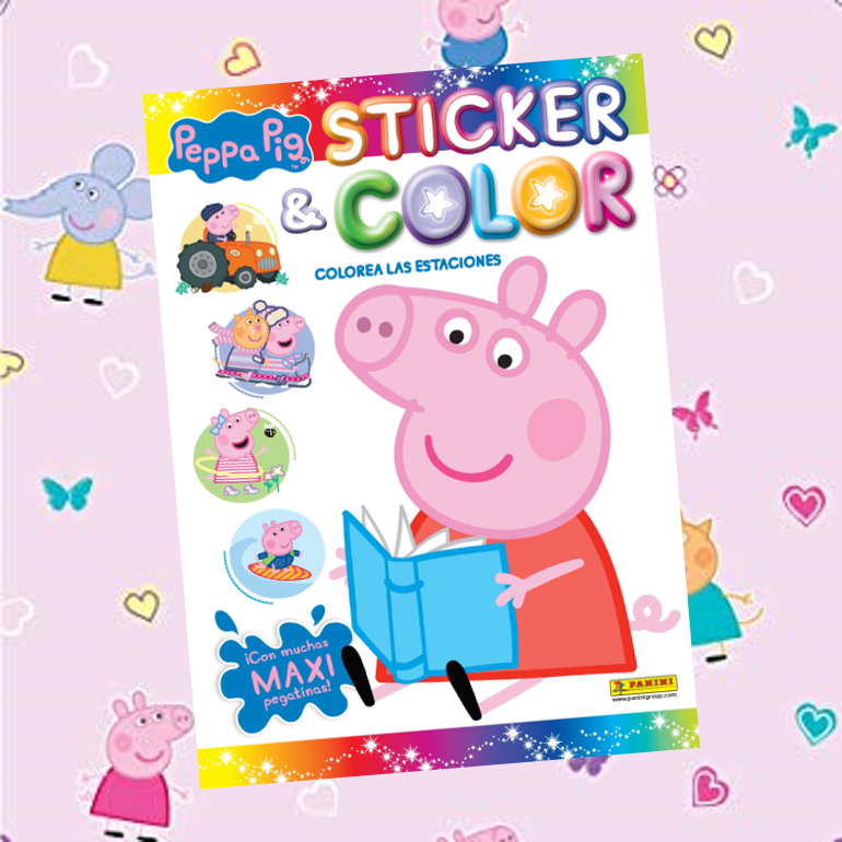 PANINI_BOOKS's tweet photo. Descubre el nuevo Sticker & Color de Peppa PIg ¡Un álbum con pegatinas para colorear! Disponible en https://t.co/srwAZhPWn9 #panini #cuadernosconpegatinas #peppapig #stickers #adhesivos #niños #mundoinfantil https://t.co/QWT8p2j1JQ
