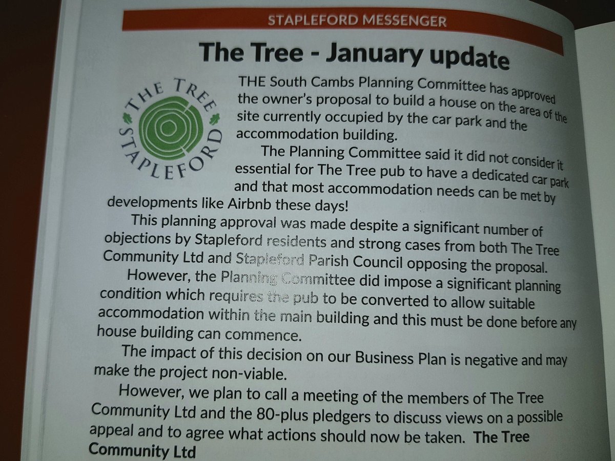 AGM this week. The committee will discuss next steps.