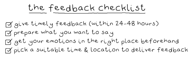 HumansPlusTech's tweet photo. Why not make this week the week you start creating your dream team by giving some constructive feedback.
We’ve crafted this handy checklist to help you give the best feedback.
#Feedback #HumansPlusTech #Teams
https://t.co/2NgnlapOzs https://t.co/puU57TSgSd