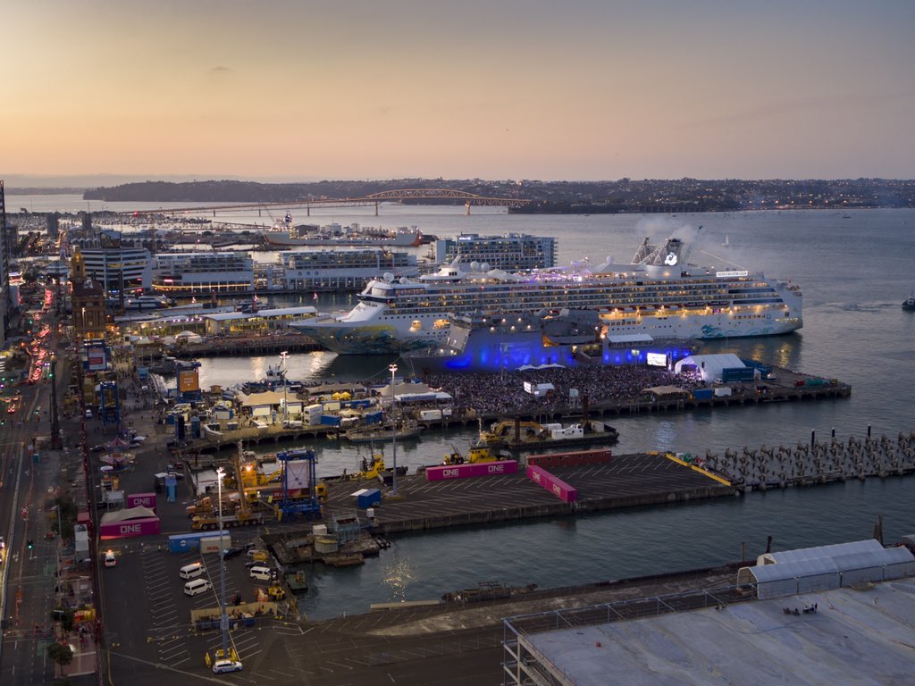 AKLPort's tweet photo. So that’s a wrap on #SeePortAKL 2020! 🎉 Our 7th year of SeePort was absolutely amazing; thanks to everyone who came down &amp; helped us celebrate Auckland’s 180th birthday on Capt Cook Wharf - looking forward to doing it all again in 2021 🎆 https://t.co/KbcZOK4QIx