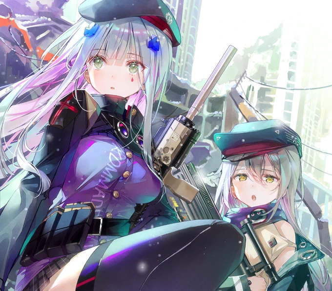 KADOKAWA様より発売される「ドールズフロントライン 電撃コミックアンソロジー4」のカバーを描かせていただきました。416ちゃんとG11ちゃん描けて楽しかったです☺

https://t.co/H7OCmmZ0XB

#ドルフロ 