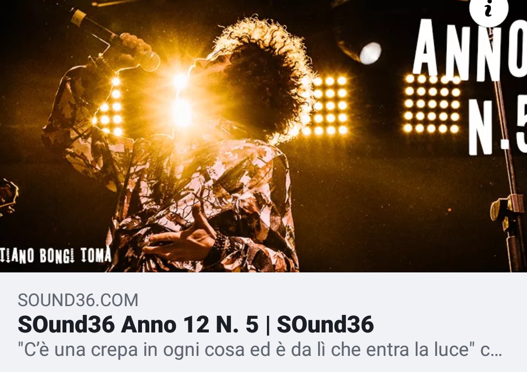 SOund36Magazine's tweet photo. "C’è una crepa in ogni cosa ed è da lì che entra la luce" canta @leonardcohen in #Anthem. Il suo "There is a crack in everything. That’s how the light gets in" risuona per tutta la canzone illuminando con la speranza tutta la nostra vita. [...]
https://t.co/m2g5uR5VFk https://t.co/ZpLd3NXBa1