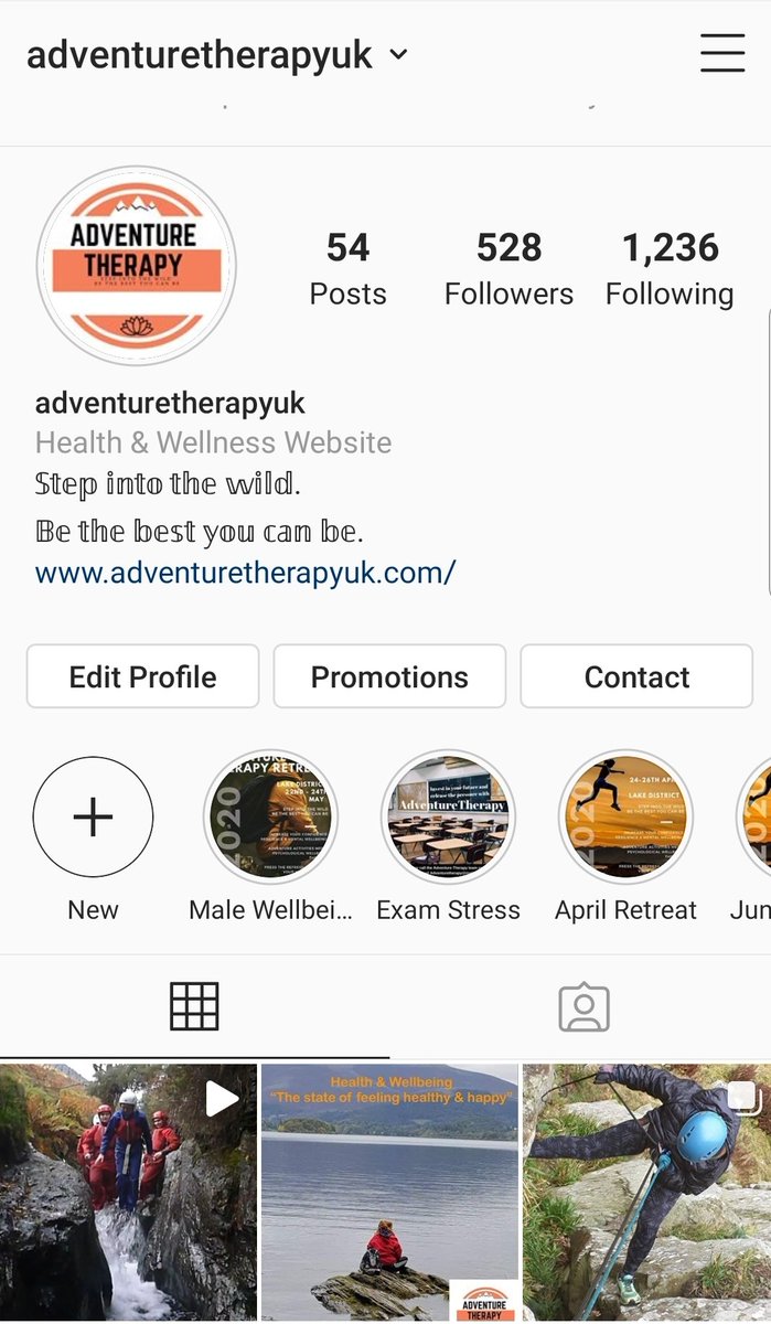 To stay up to date on all our events and posts, don't forget to follow Adventure Therapy on all our social media platforms.

Give us a follow and a like at:

Facebook: @AdventureTherapyUK

Twitter: @TheBestYouUK

Thanks

Adventure Therapy Team 

#stepintothewild #bethebestyou