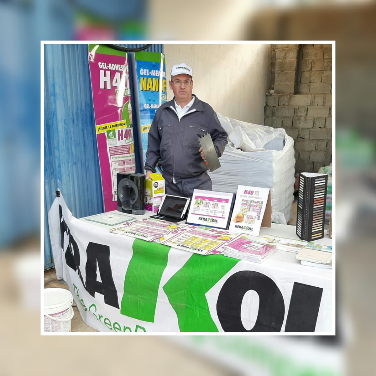 arobema's tweet photo. Presentación de los # gel-adhesivos  de @kerakoll_ES  . La familia @H40Gel . H40SINLIMITES,  H40REVOLUTION,  H40EXTREME.  Hoy en BigMat Aguirre  (Garrucha). #sienteladiferencia https://t.co/TDYSB4oO6a
