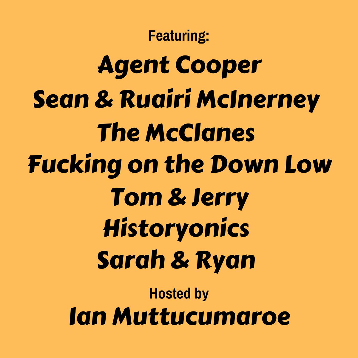 JustFriendsYeah's tweet image. A bunch of Just Friendsters are involved in this on Friday at our spiritual home @TheCanvasCafe. Come along and see some incredible improv duos 🙂🙃 facebook.com/events/s/coupl…