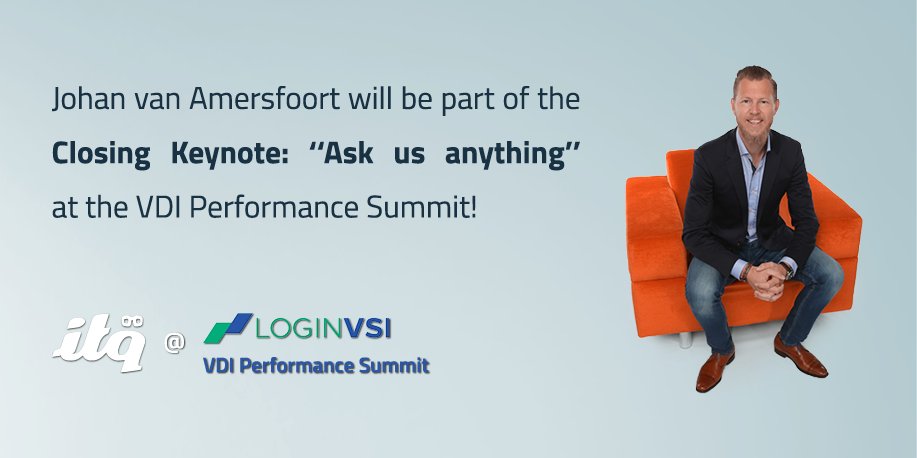 ITQ's tweet photo. Join us at the VDI Performance Summit in Amsterdam on January 30th! Our own @vhojan will be part of the closing keynote alongside other industry experts and will answer all of your questions!
Read more about the keynote: https://t.co/KD4YldWP9c
@LoginVSI #VDIPerformanceSummit https://t.co/nkBgmjAQ1b