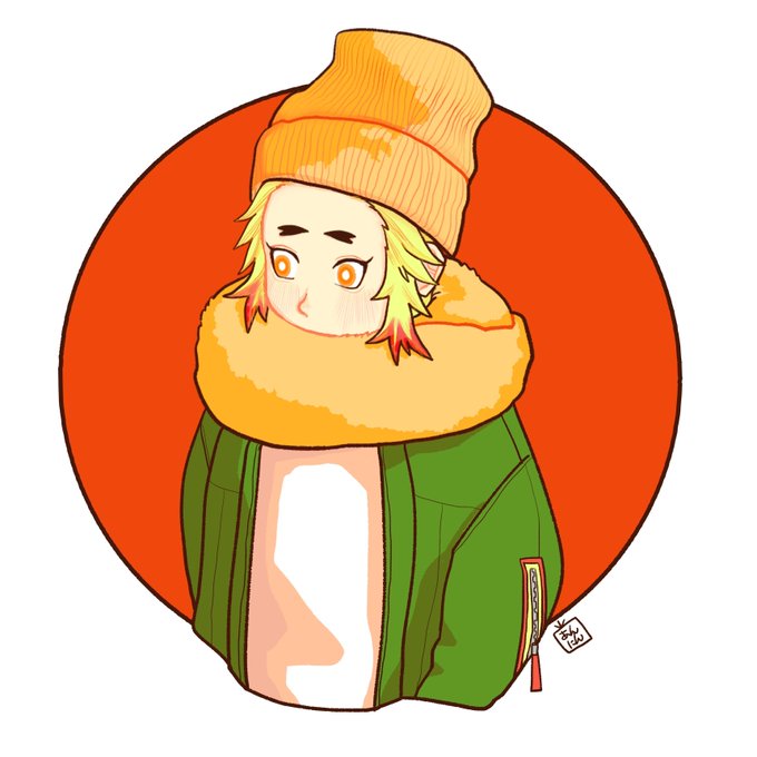 あんにんさんがTwitterに投稿した煉獄杏寿郎(鬼滅の刃)のイラスト。