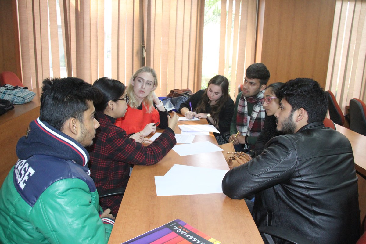 NCUGurgaon's tweet photo. Visit of Faculty &amp; student delegation from University of Massachusetts, USA followed by a joint session with students of School of Management, NCU on 10.01.2020 https://t.co/Npyst8NCvZ
