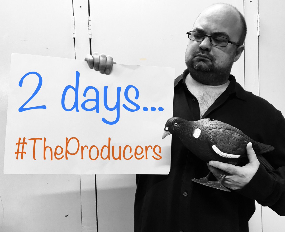 Otto the Pigeon and the rest of the company are heading to the theatre today for the first technical rehearsal. Don’t miss seeing them strut their stuff and flap their wings in just 2 days time...#TheProducers