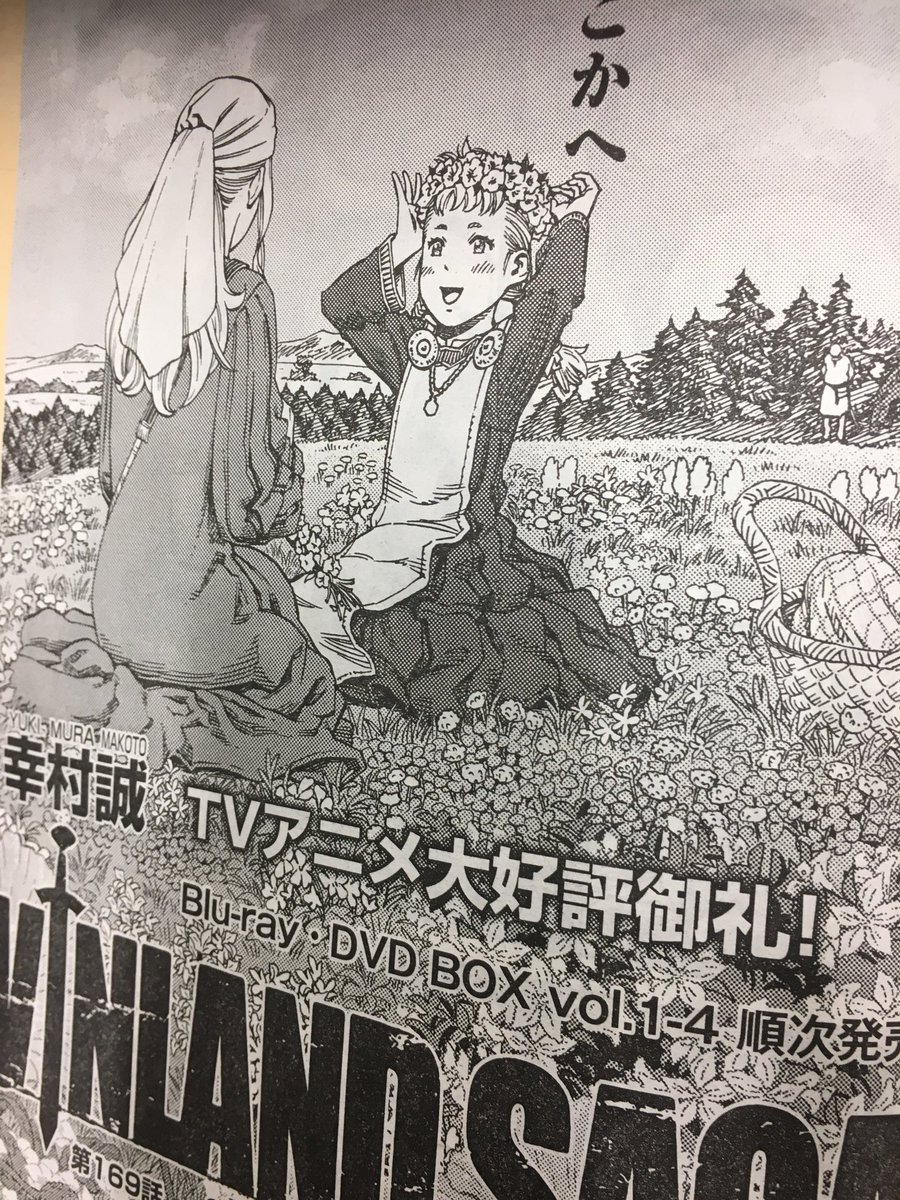 編集t田 على تويتر これ誰だってかわいい子が扉絵のヴィンランド サガ169話 が掲載のアフタヌーン3月号が発売中です トルフィンの人相も良すぎて 誰だ って感じだし ランプの魔神みたいなのまで出てきて もう何のマンガだ って感じの ヴィンランド サガ169話