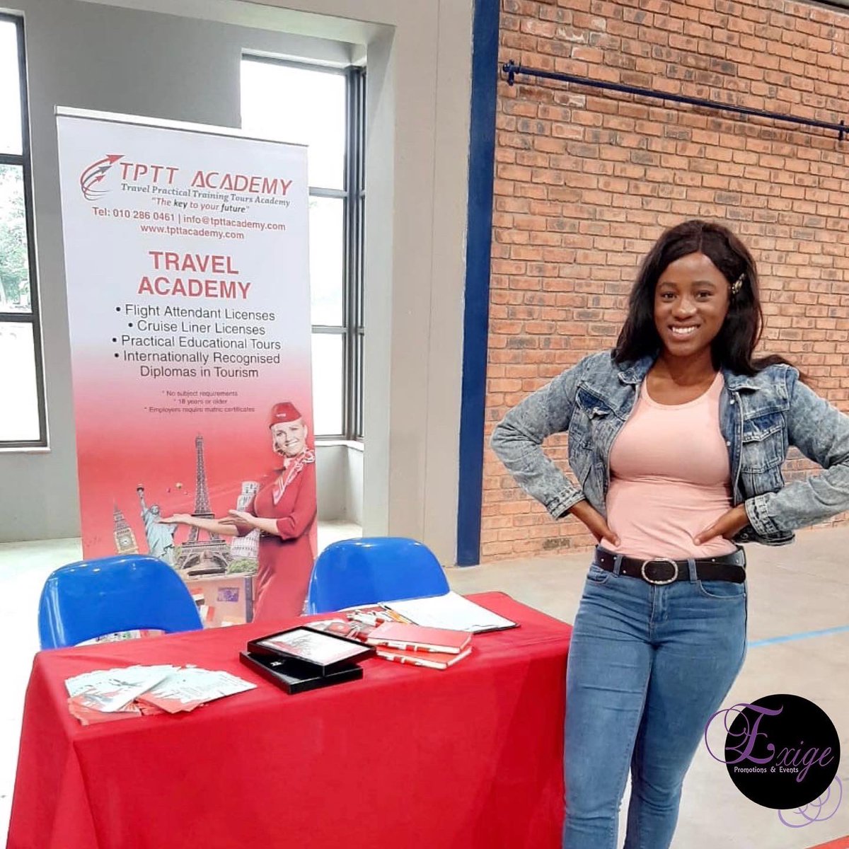 ExigePromotions's tweet photo. Day 1 in Pietermaritzburg at RockingFuture2020 our dedicated ladies are working this week at various schools around the city representing @BostonCollegeSA and TPTT to young learners who are looking at their future and which college to go to! #RockingFuture2020 #careerexpo https://t.co/Kspci5OEl5