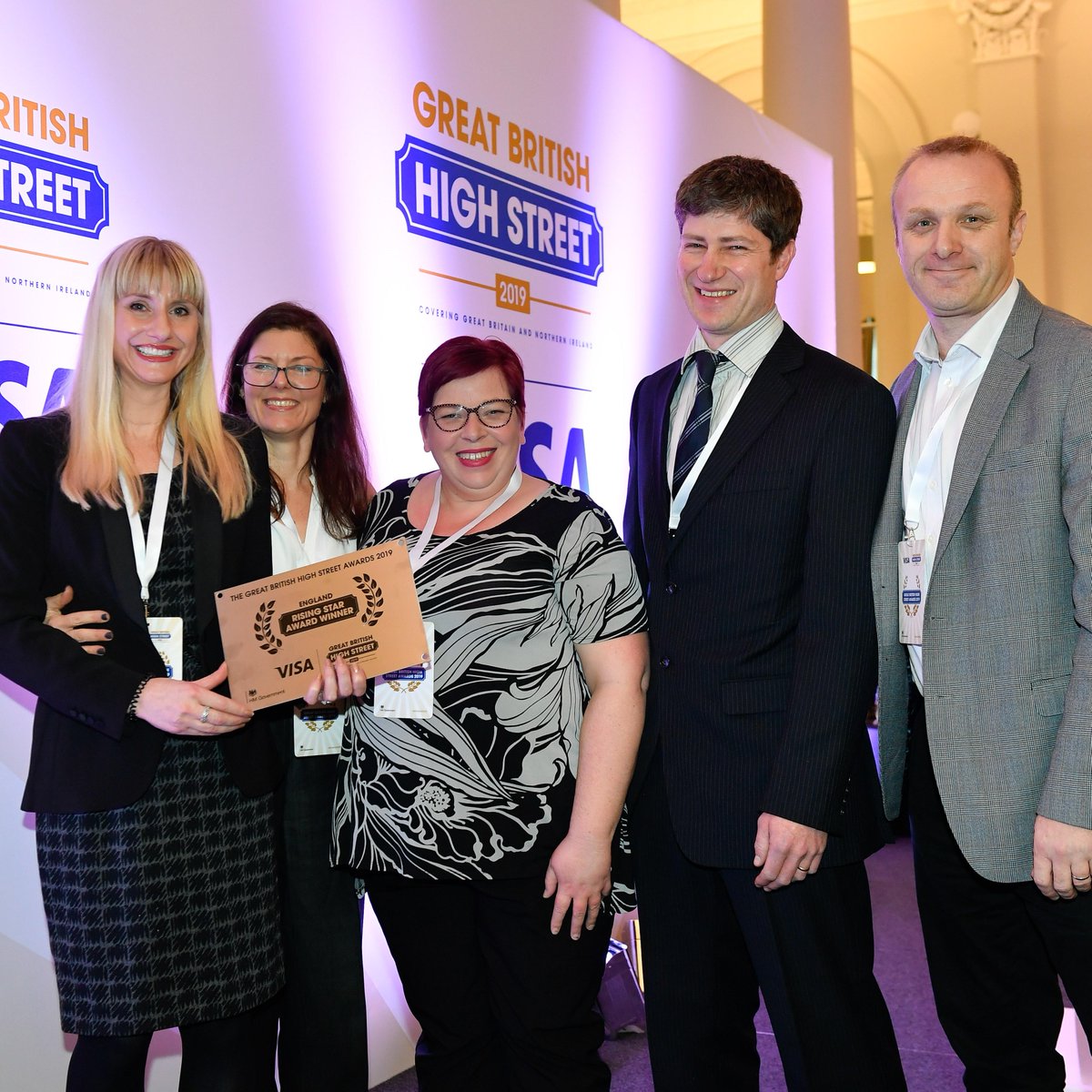 TheGBHighSt's tweet photo. Give it up for our Rising Stars! Congratulations to Yarm, Caernarfon, Kelso and Newry. 🎉 #MYHIGHSTREET https://t.co/tOuz99BEgh