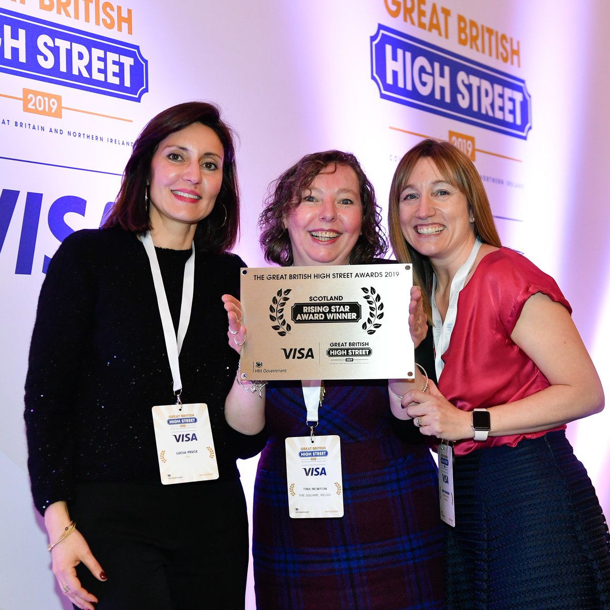 TheGBHighSt's tweet photo. Give it up for our Rising Stars! Congratulations to Yarm, Caernarfon, Kelso and Newry. 🎉 #MYHIGHSTREET https://t.co/tOuz99BEgh