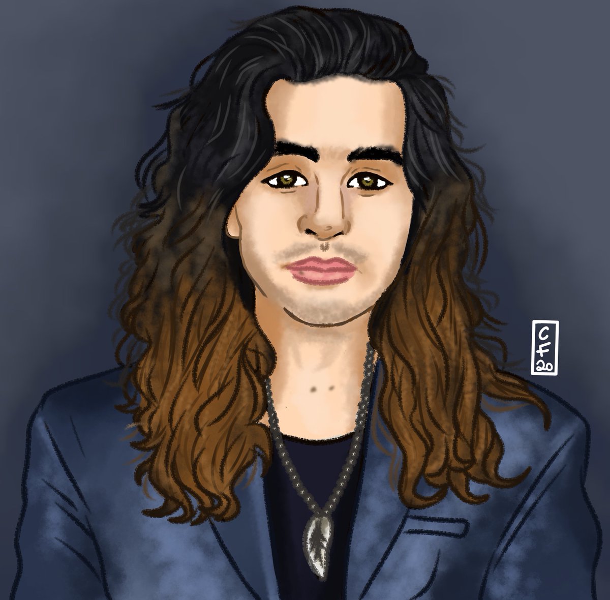 Prizillax's tweet photo. @nicktsimmons I am embarrassed to admit I always had a crush on Nick growing up. Tonight I just had the urge to draw him. I had so much fun doing so. I hope it resembles him! I tried my best. #nicksimmons #fanart https://t.co/YQHXsfr63Y