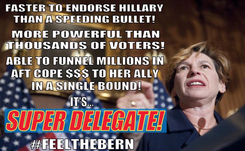 alexj1968's tweet photo. @rweingarten Guess we know your true colors, as well as who you DON’T want to get the #democraticnomination. Looks like #RandiWeingarten is a #DNCoperative. #ILikeBernieSanders and every Union should like #Bernie2020, too. @AFTunion @AFTNJ @NTU_481 https://t.co/blCZ56AhMl