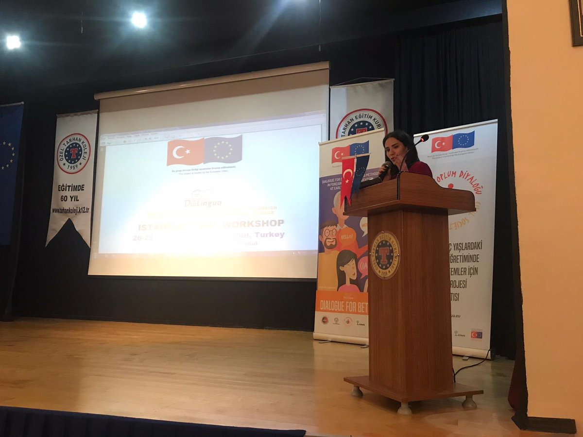 DiaLinguaEU's tweet photo. 🇹🇷🇪🇺We have started our technical workshops!
Ms. Mona Aykul is giving her Keynote speech
#istanbulfinalworkshop #dialingua #dialinguaeu #tozok #ecnais #siviltoplumdiyalogu #abbaskanligi https://t.co/WPDkImFkPs