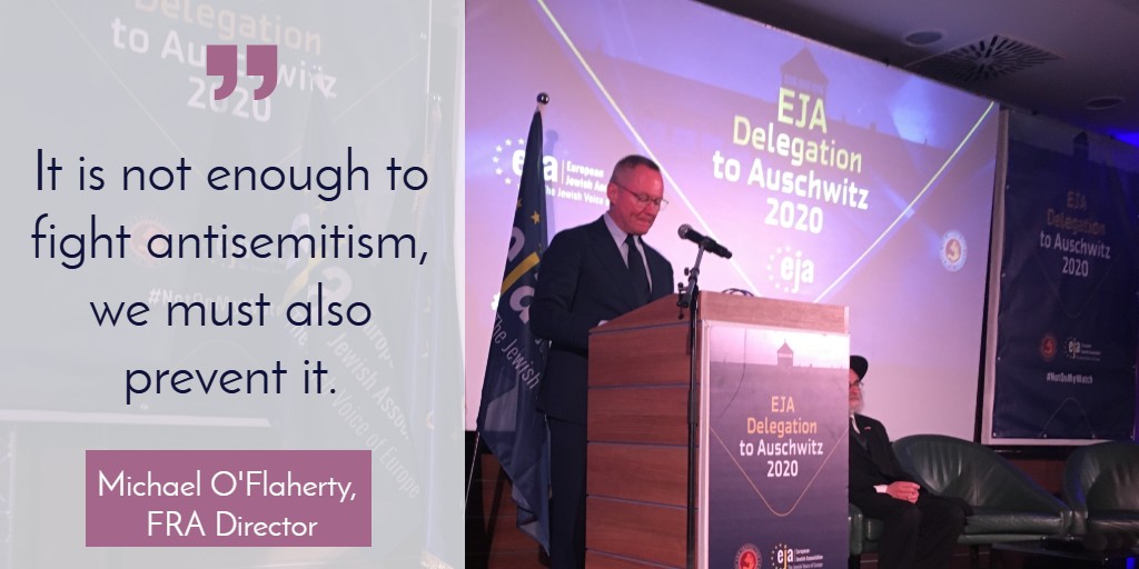 It is not enough to fight antisemitism, we must also prevent it, says FRA Director, Michael O’Flaherty.