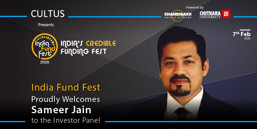 Indiafundfest's tweet photo. India Fund Fest 2020 – Proudly welcomes Mr. Sameer Jain to the Investor Panel
#chitkaraU #chandigarhangel #LexygenIndia #derbifoundati0n #AmritaTBI #aicgim #aIDEA_NAARM #icreateNextGen #teztalks #JUincubator #AmityIncubator #IEF_Insight #startups #entrepreneur #investors https://t.co/mL3mOlqv0c