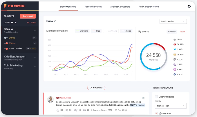 aleksbagrov's tweet photo. Brand monitoring services are never enough. In https://t.co/pEsUbXlvFt we use several at once. On @SlushHQ, I found out about @fammioapp. I use it both for retrospective brand mentions, and for influencers for future PR. They develop new features every week and open to new ideas https://t.co/Nj2rhJksCk