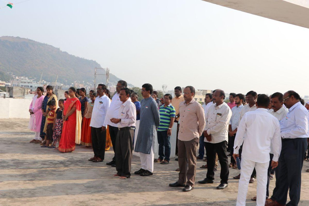 71st Republic Day celebrations held at Department of Tribal Welfare, Vijayawada. Director of Tribal Welfare Shri P.Ranjit Basha IAS,started the program by hoisting the flag. TRICOR MD Shri E.Ravindra Babu and all other office staff attended the program.
#RepublicDay2020 #APTribes