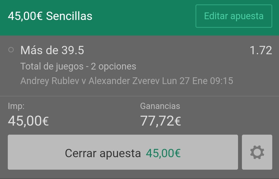 JokerTips3's tweet image. Esperamos un duelo igualado entre @AndreyRublev97 y @AlexZverev

¡Vamos!