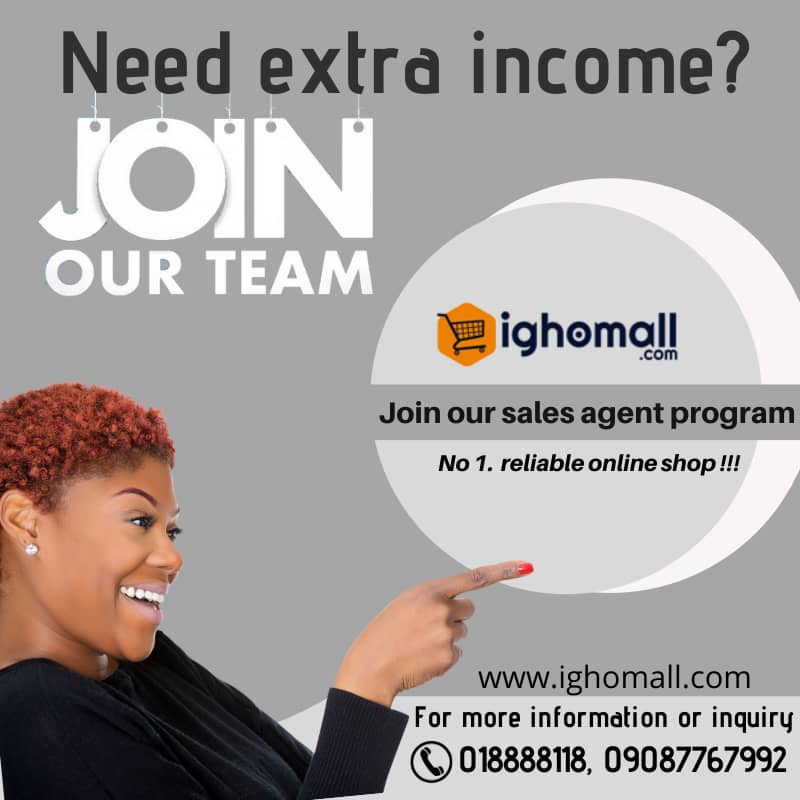 ighomall's tweet photo. Need extra income? become our sales agent today and earn as much as you can! https://t.co/XAzGx5d8EJ