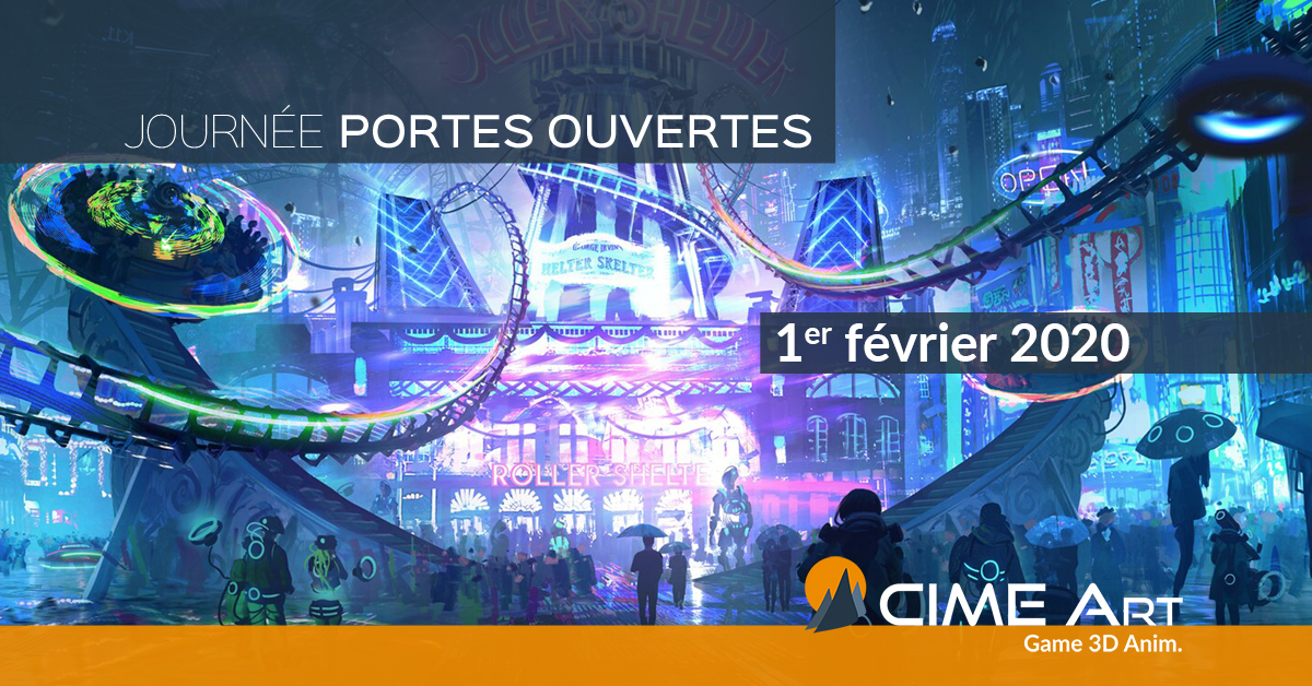 CIME_Art's tweet photo. On se donne #RDV pour la prochaine #JPO de l'année, samedi 1er février, de 10h à 17h ! Où ? 17 quai du port neuf, 34500 Béziers. 
#CIMEArt #écoledujeuvidéo #gameart #gamedesign #gamedevelopment #3Danimation #gameschool https://t.co/lFF0KZlQgH