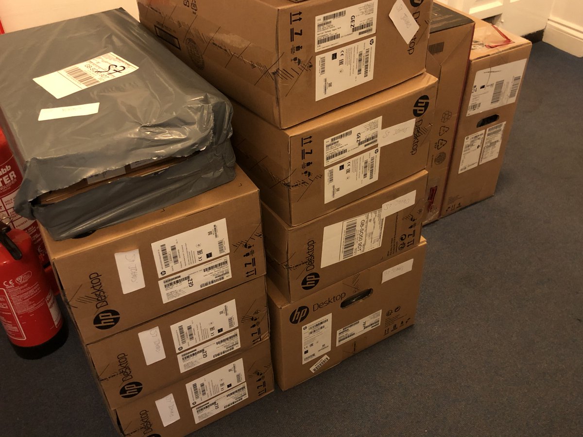 BTP_IT_Support's tweet image. Lots of people saying that PCs and laptops are being phased out.  What do you think?  No real sign of it at here at BTP. The #Windows7 to #Windows10 migration is having a big effect. So ...... here&apos;s another consignment of PCs off to an #ITSupport client somewhere in #Hampshire.