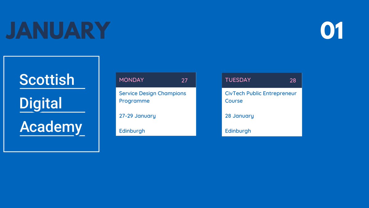 ScotGovSDA's tweet photo. A forward look at what’s to come! 

For more info, visit: https://t.co/X3NLQ6VPwS

To apply, email: DigitalAcademy@gov.scot 

#ScottishDigitalAcademy 
#BuildingCapability #EnablingCultureChange https://t.co/4RiSpNy0Dl
