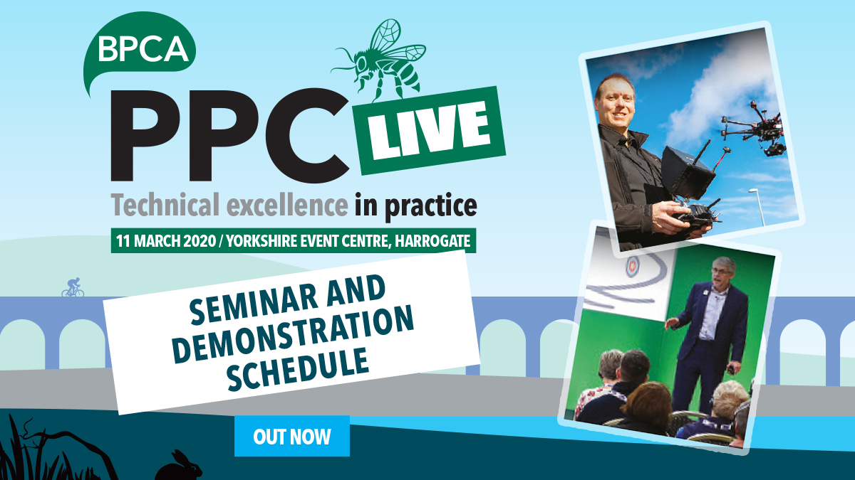 britpestcontrol's tweet photo. Happy Monday all! Have you registered for #PPCLive2020 yet? Demos, seminars, 50+ exhibitors and the whole BPCA team on hand to natter with! More: https://t.co/UcV655oqfF #PestControl #PestEvents #MondayMotivation https://t.co/mvpXz0HLV8