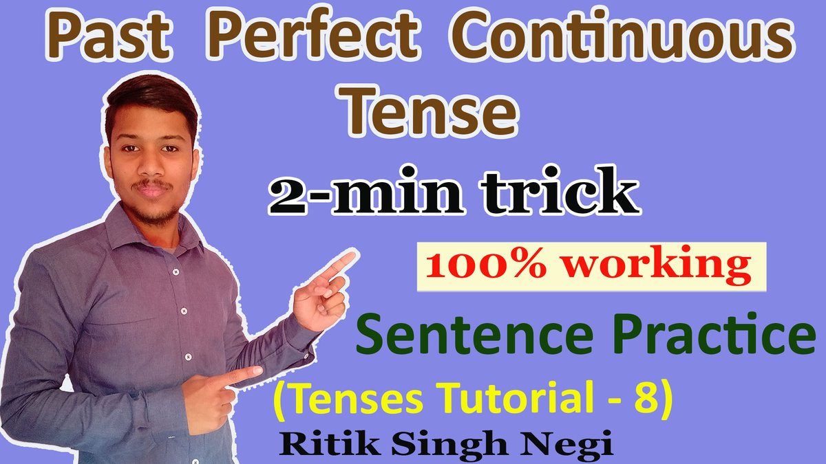 englispeaker's tweet photo. New video of #spoken_English released on #Englispeaker
Learn #past_perfect_continuous_tense. Get proper session with ultimate sentence practice.
#englishspeaking
#spokenenglish
#tenses
#pasttense
#pastperfectcontinuoustense https://t.co/am900qQNws