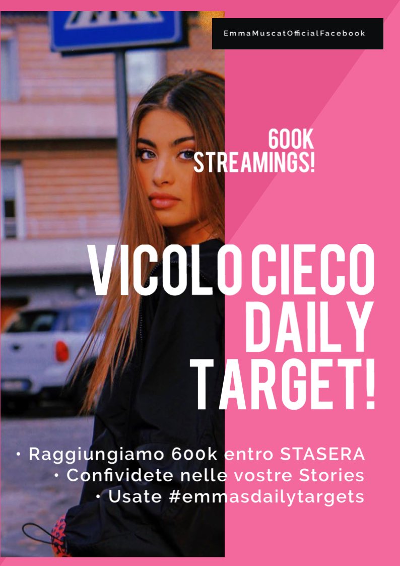 emma_group's tweet photo. https://t.co/hNEd6hHqAk Forzaaaa #emmamuscat #vicolocieco #spotifyitaly #amici17 https://t.co/y9iLFjRIgB