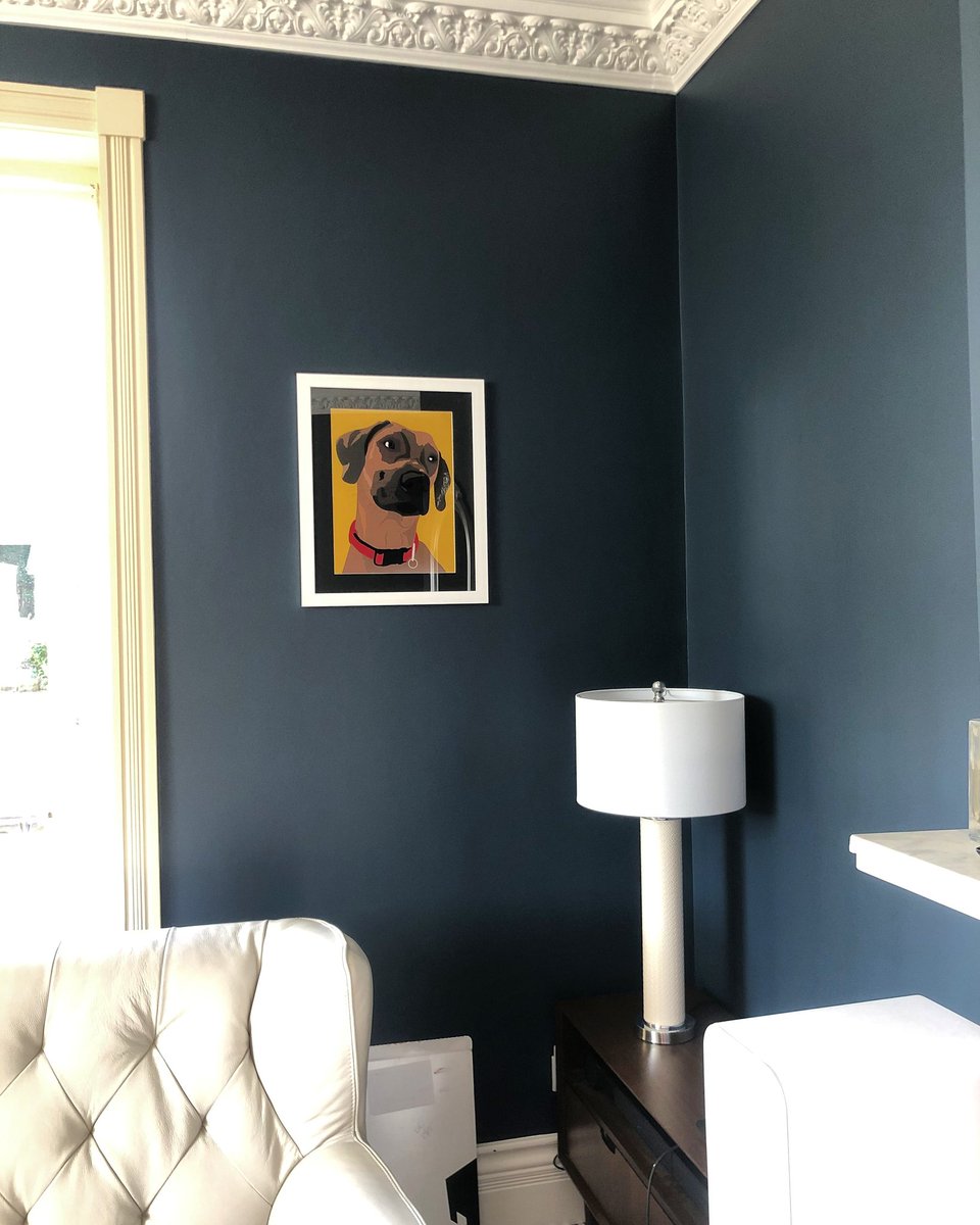 Orange4design's tweet image. I love seeing your Pet Portraits hung at home!!! 
This portrait of Hani was so much fun and the customer colour selection works perfectly impish their interior! 
Order today via message or email orangefourdesign@yahoo.com ✏ 
#RT #Northeasthour 
#pets #petportrait #petportraits