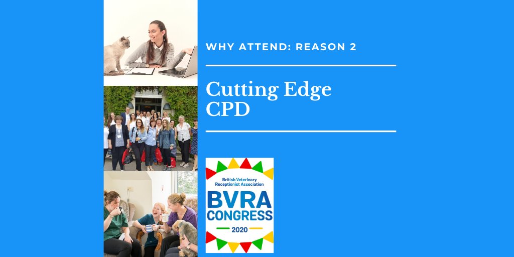 Need some Monday Motivation? BVRA Congress offers a unique opportunity to take part in a two day programme of #CPD designed especially for vet receptionists. 
#vetreceptionists #CPD #Congress #BVRA2020