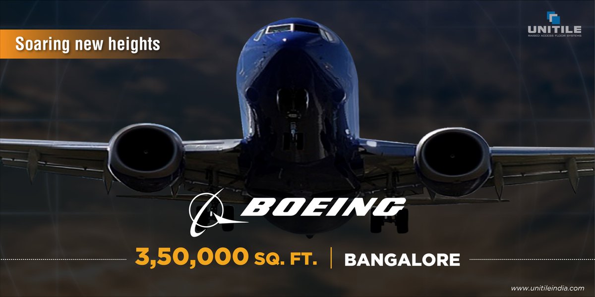 UnitileIndia's tweet photo. We are flying high, thanks to our customer, Boeing, an American MNC that designs, manufactures, and sells airplanes, satellites and more across the world. #Unifold will be the foundation for their new facility of 3,50,000 sq. ft. in Bangalore.#UnitileClient #UnitileIndia https://t.co/uu7kTtxDad