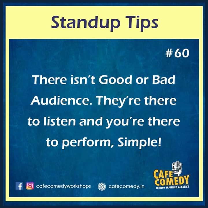 amitkhuva's tweet photo. Tips for Aspiring Standup Comedians. #TIP60
#standuptips #standuptipscafecomedy #standupcomedy #standup #comedy #comedian #cafecomedy #comedytips #aspiringcomics #comedytip #standuptip #tips #tip #cctips https://t.co/OODwsNrcbI