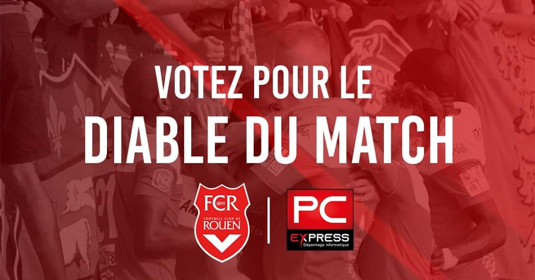 fcr1899's tweet photo. 🗳️ Votez pour le Diable du match de la rencontre de #N2 face à Vannes en partenariat avec @PCExpressRouen ! 🔴⚪️

👉 https://t.co/vtLPr3f20f

#TeamFCR #Rouen #Normandie #GroupeMCN #PCExpress https://t.co/0O0P62HhCt
