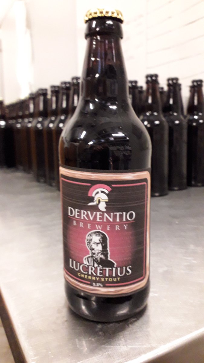 Got some Lucretius cherry stout in bottles now bottle conditioned. Nom nom