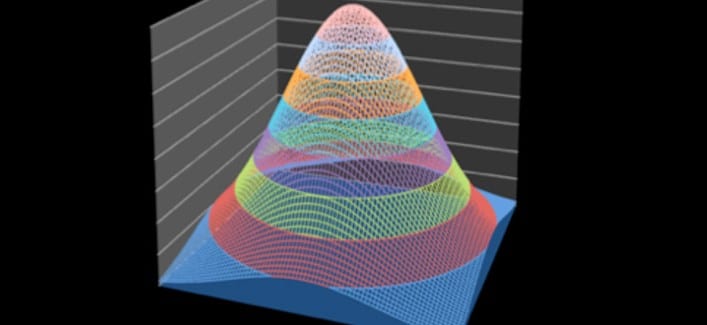 simulation model image shaped like a cone
