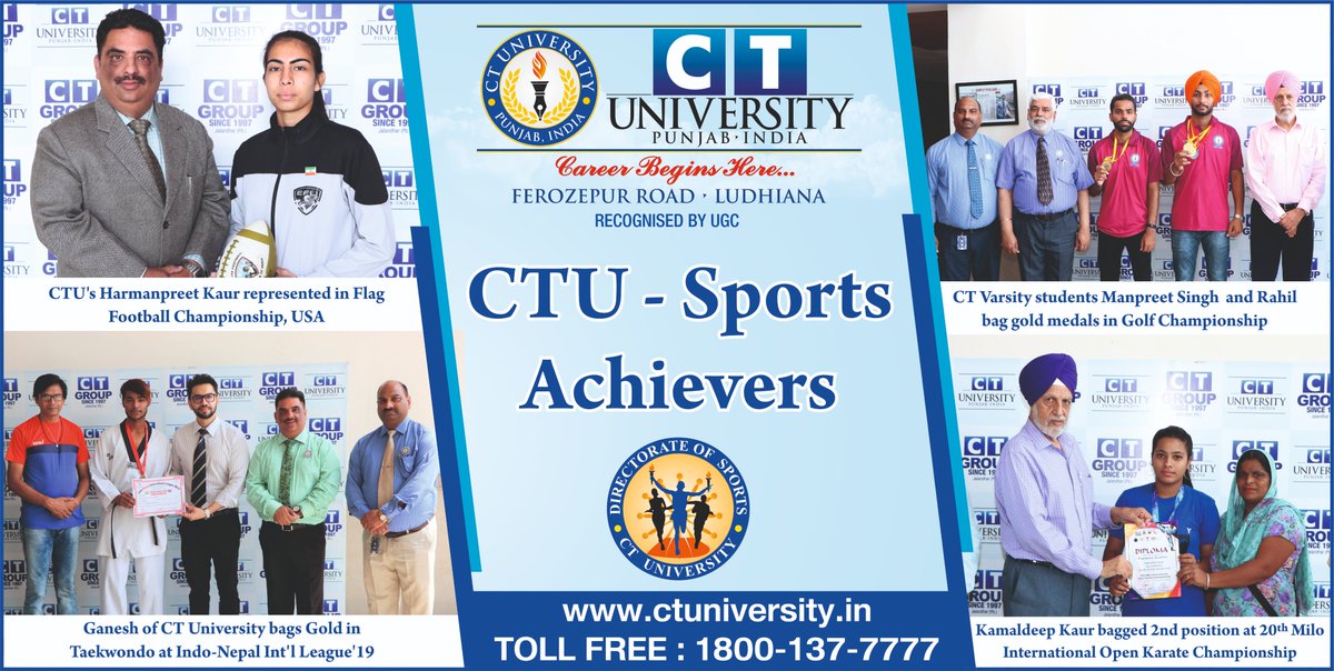 A combination of study and sports, is indeed the best! Don't you think? #sports #CTU #CTSports #2020 #congratualtions #studyaborad #research #innovation