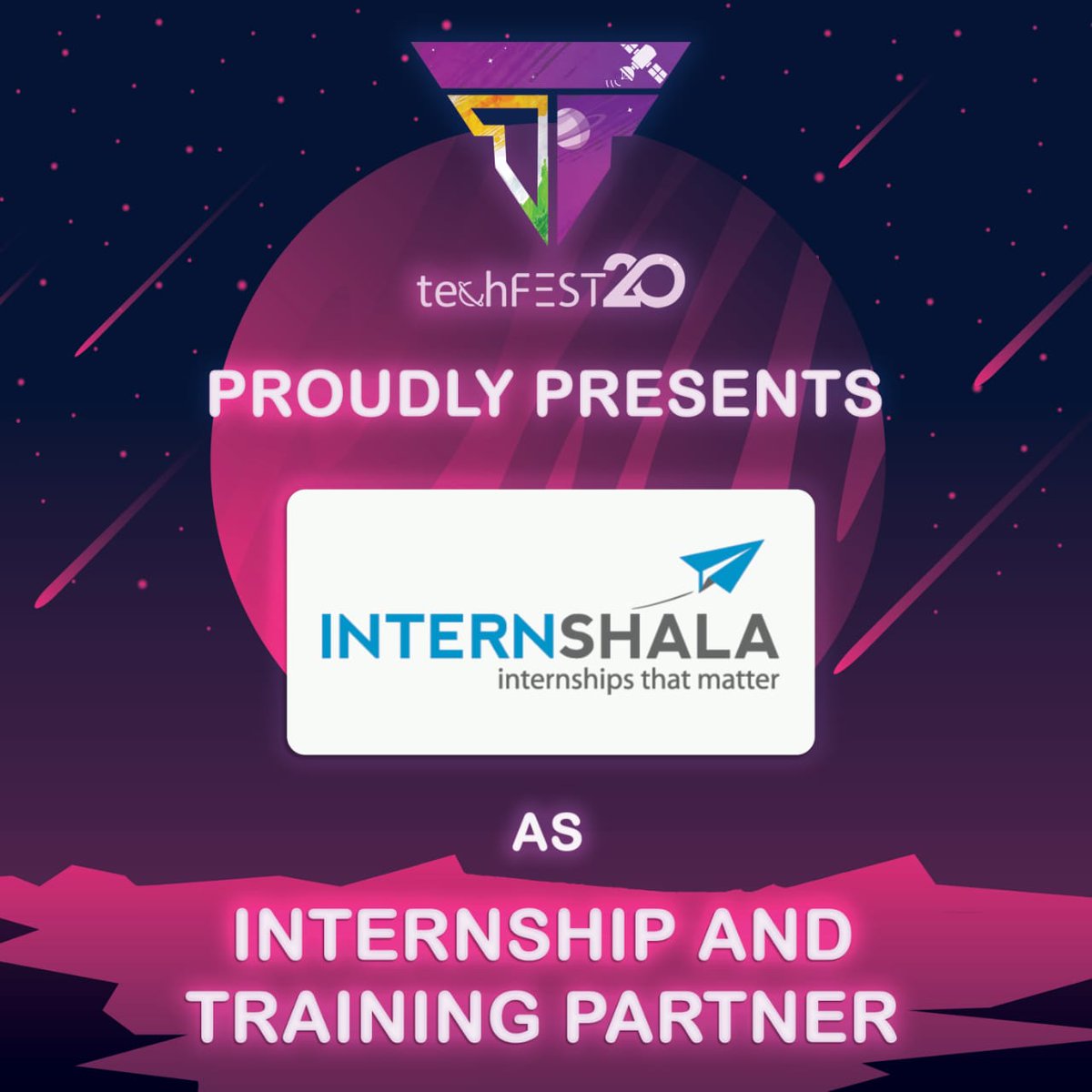 techfestsliet's tweet photo. Presenting our sponsors for techFEST'20 ✨
@internshala
#techfestsliet #techFEST20 #sliet #internshala #slietlongowal #sponsorship #sponsors #technicalfest #innovation #students #university #india https://t.co/L7ddNi1nbd
