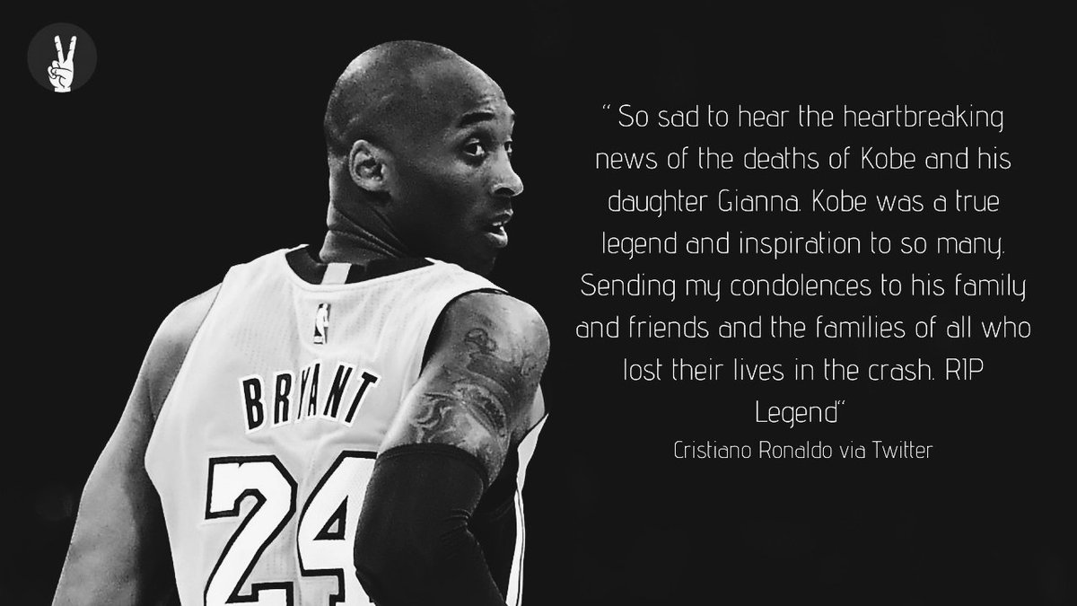 VBETnews's tweet photo. Footballing world says goodbye to Kobe Bryant 😥
#RIPKobe #RIPKobeBryant #RIPMamba #KobeRIP #RIPKoby https://t.co/ImlQr0hnES